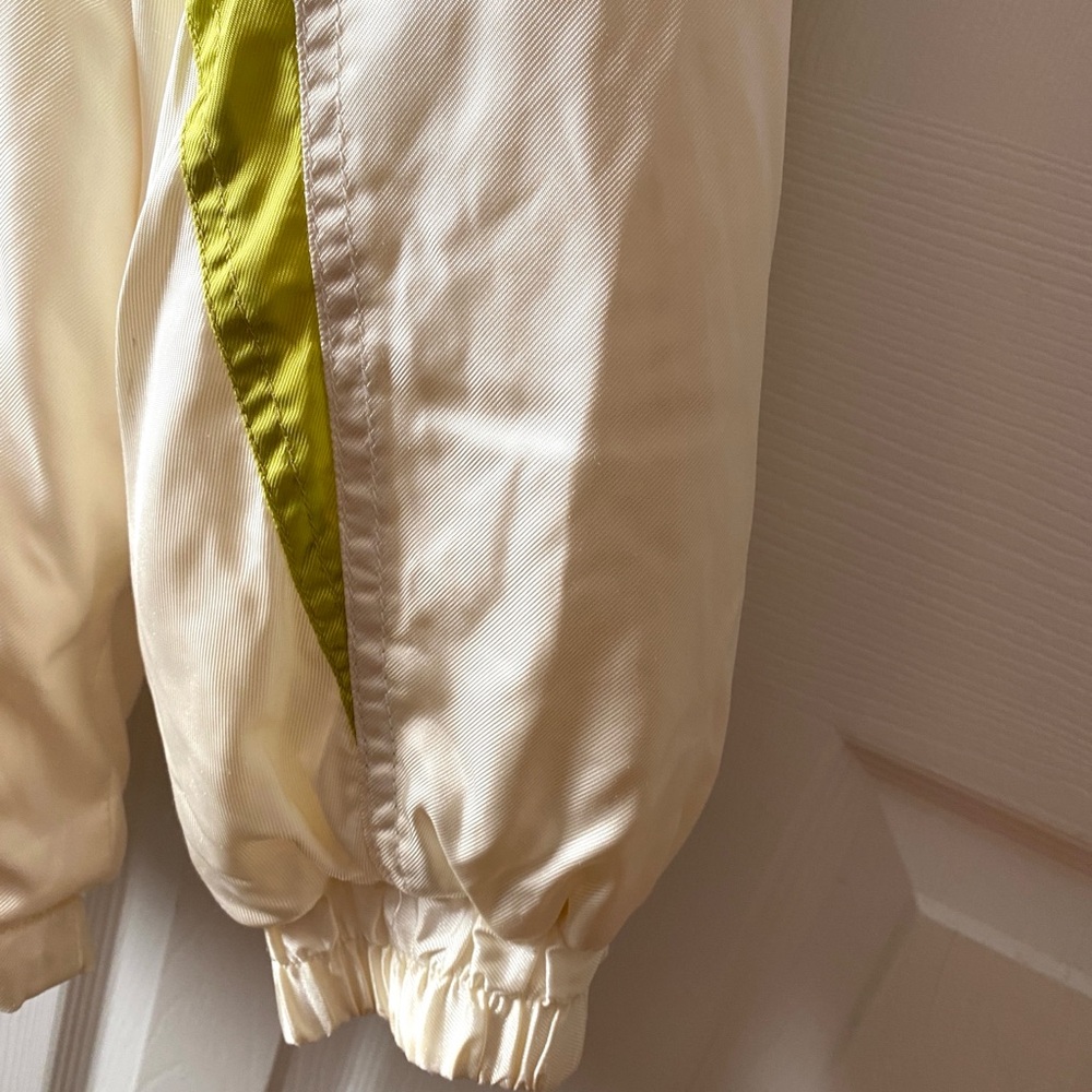 VTG 1980s DESCENTE Made in Japan Cream Purple Chartreuse Ski Snowboard Parka M - Picture 8 of 12